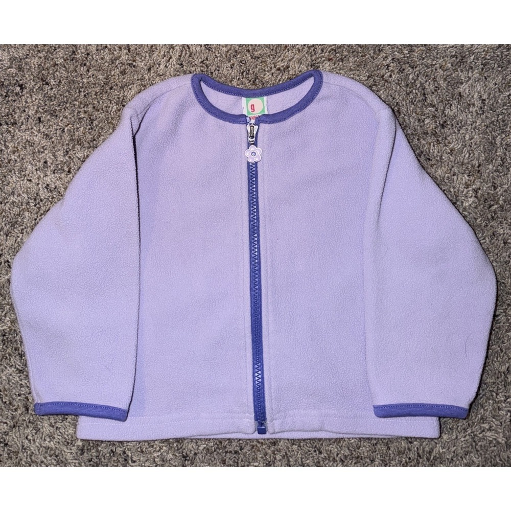 Gymboree‎ Purple Full Zip Fleece Size Small 3 Years 2001